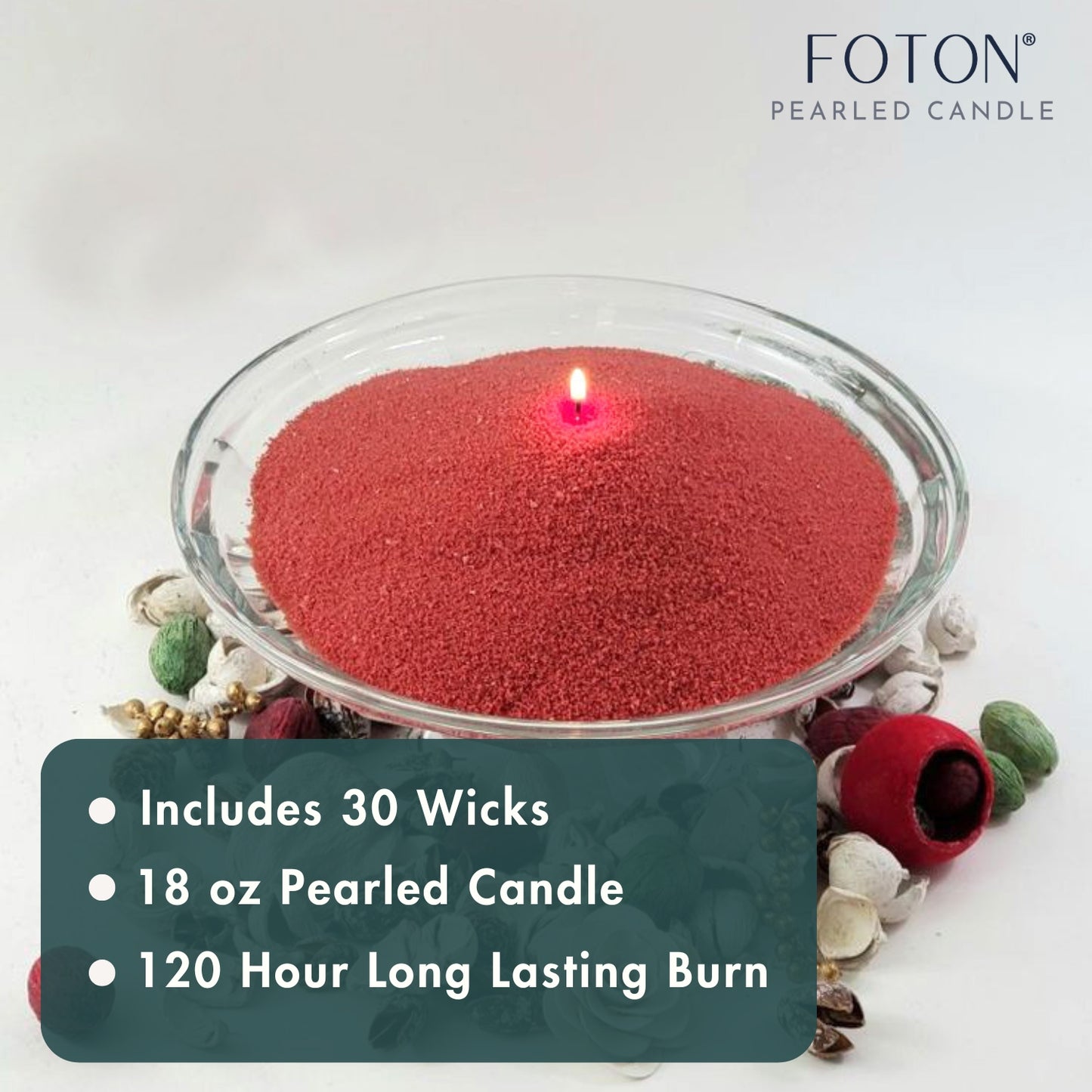 FOTON® Candle - Red - Unscented