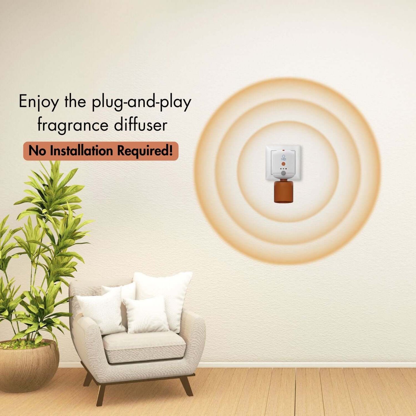 Plug & Breeze - Fragrance Oil Wall Plugin Diffuser -PRE-ORDER NOW - Ships 3/15/2025